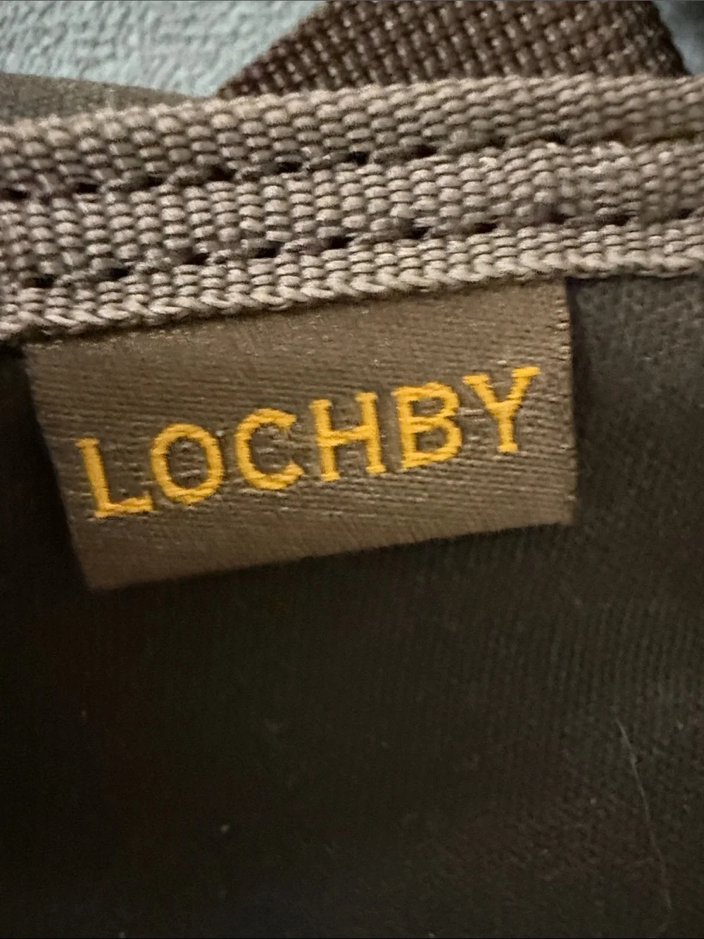 Brown Canvas Crossbody Field Sling Bag with Front Buckle Lochby